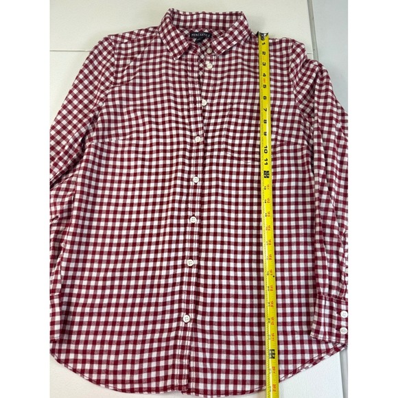 Mercantile j crew Gingham Button Down Shirt Long Sleeve Career Casual S - Picture 3 of 8